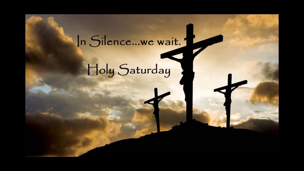 Holy Saturday . . . In Silence, we wait. Blessed Sacrament Catholic