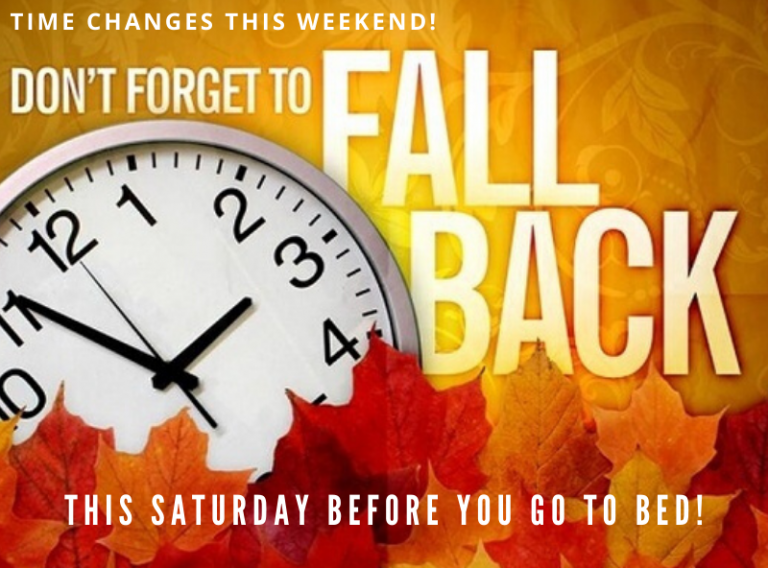 Daylight Savings EndsTHIS WEEKEND! Blessed Sacrament Catholic Church
