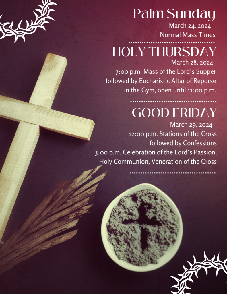 Easter Triduum Schedule & Mass Times - Blessed Sacrament Catholic Church